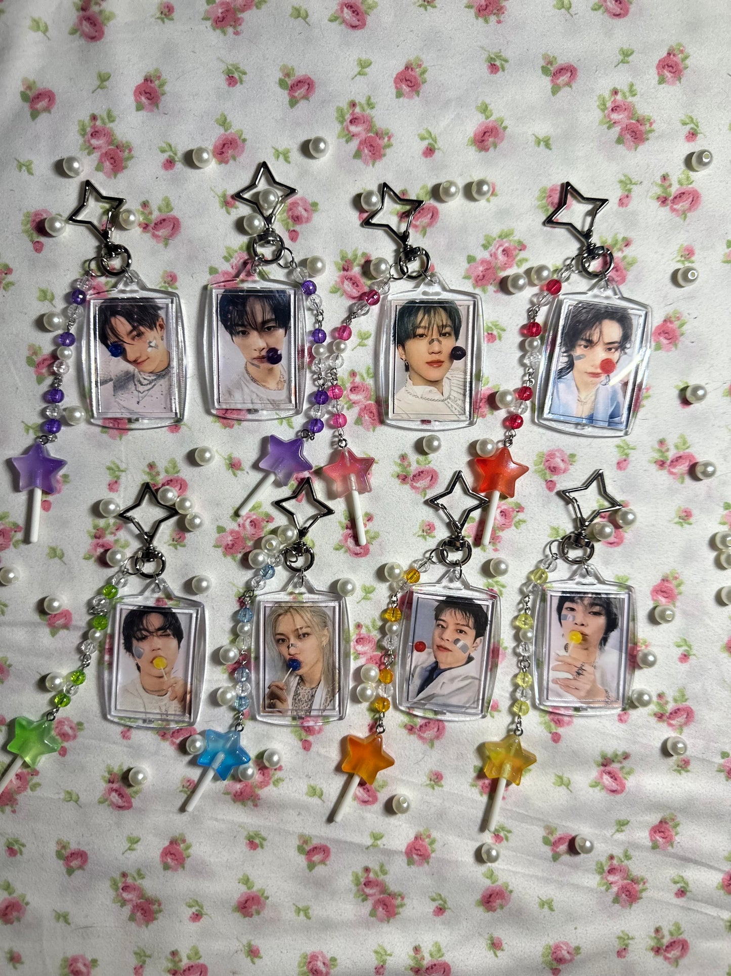 SKZ lollipop keychains