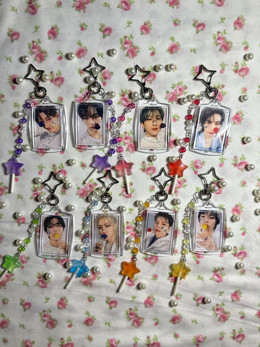 SKZ lollipop keychains